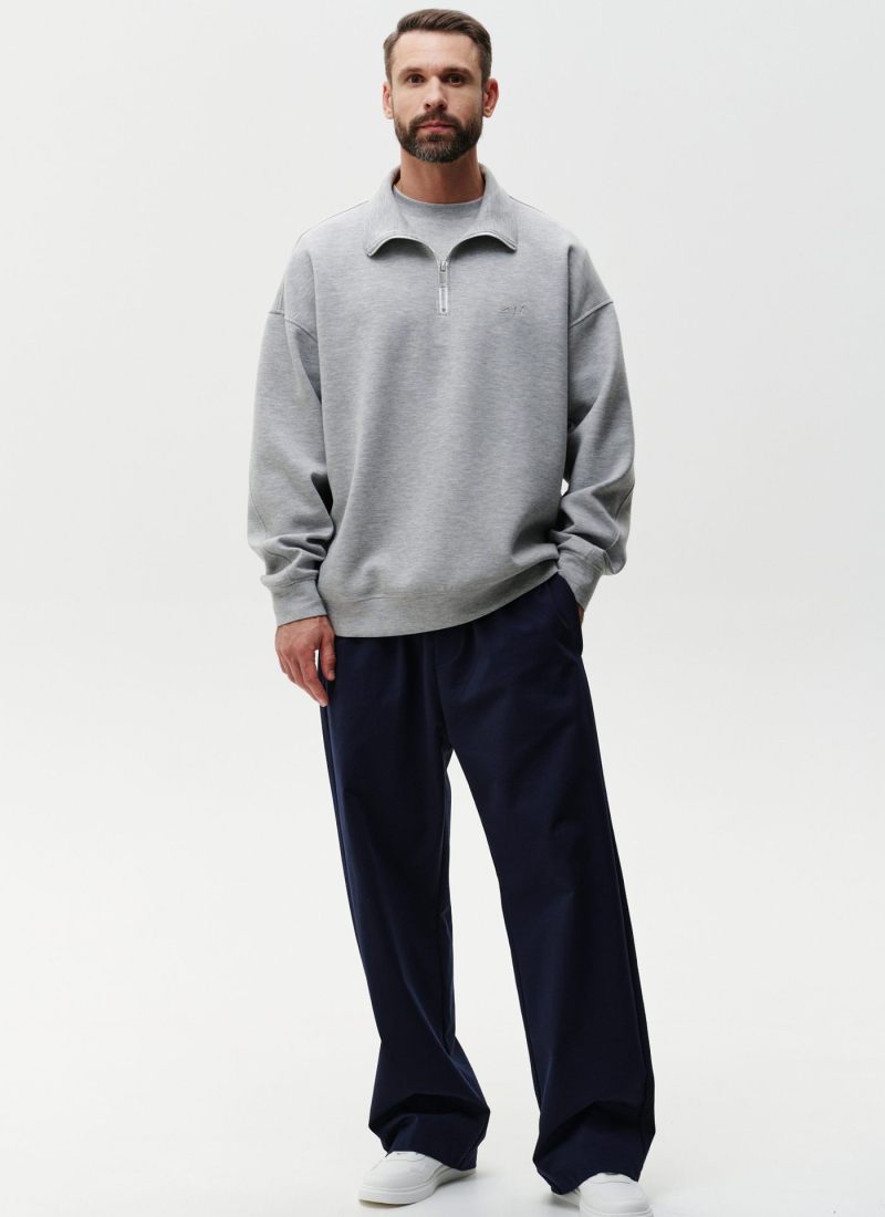 Джемпер с воротником стойкой на молнии Pure Nikasport, 3M3PR32E1-13GRY/MLG21, цвет серый