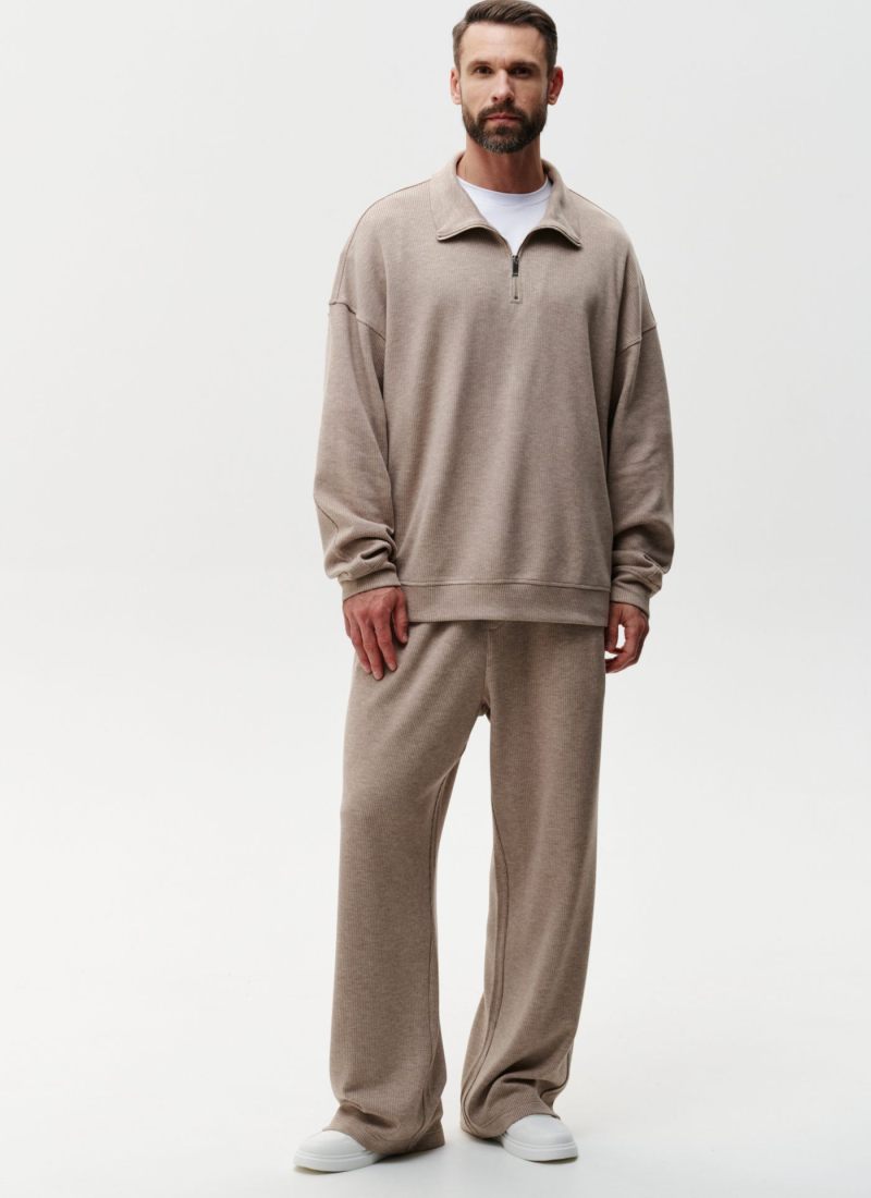 Джемпер с воротником на молнии Softwear Nikasport, 2M4SW32E1-25BGE/MLG21, цвет бежевый