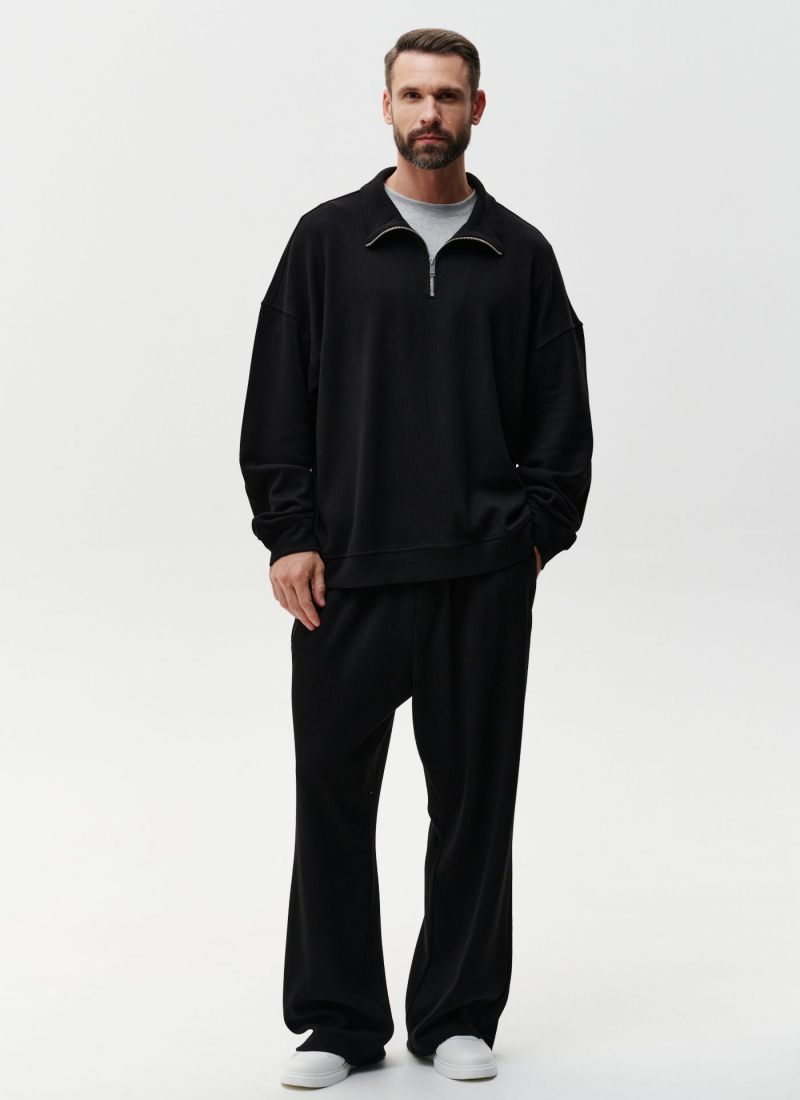 Джемпер с воротником на молнии Softwear Nikasport, 2M4SW32E1-25BLK21, цвет черный