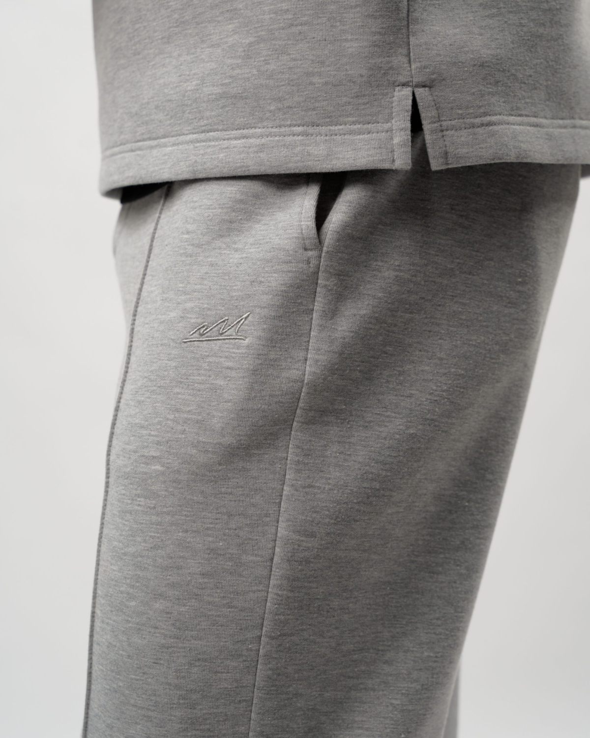 Джемпер с воротником на молнии Pure Nikasport, M5CLP33-GRY/MLG, цвет серый меланж