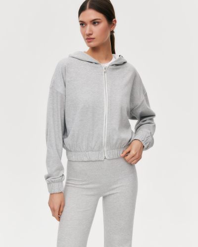 Укороченное худи на молнии Softwear Nikasport, W5HOM34-GRY/MLG, цвет серый меланж