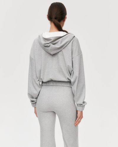 Укороченное худи на молнии Softwear Nikasport, W5HOM34-GRY/MLG, цвет серый меланж