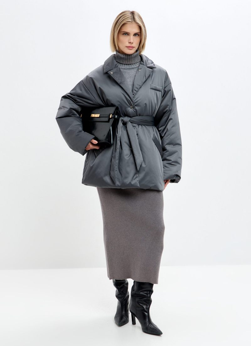 Утепленное пальто Pure Nikasport, 1W8PR110W-47GPH40, цвет графит