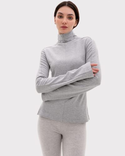 Лонгслив Slim Pure Nikasport, W5CLP48-GRY, цвет серый