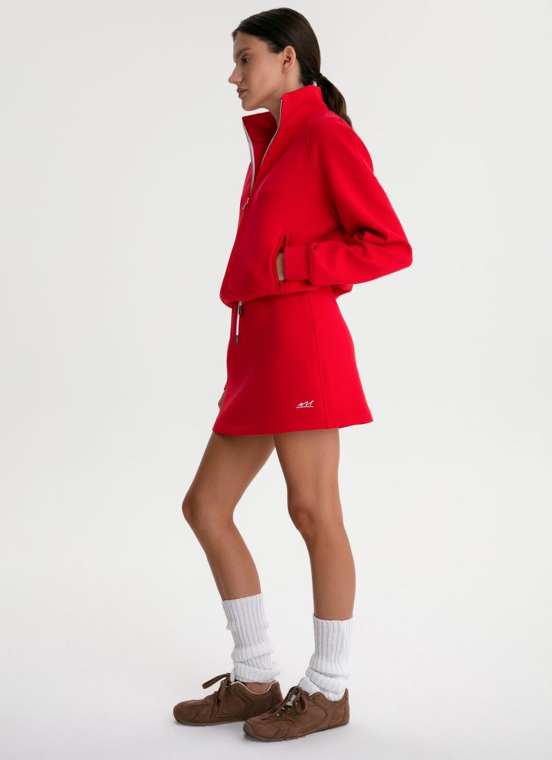 Джемпер с высоким воротом на молнии Pure Nikasport, W4PR31-RED, цвет красный