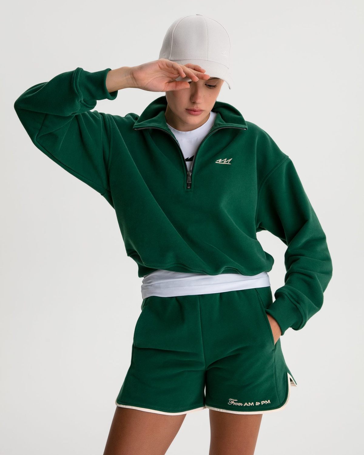 Укороченные шорты Classic+ Nikasport, W5CLP95-DRK/GRN, цвет зеленый