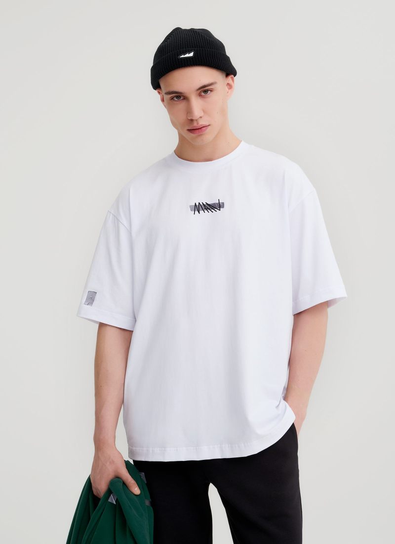 Футболка Oversize Oops Nikasport, M4OPS43-WHT, цвет белый