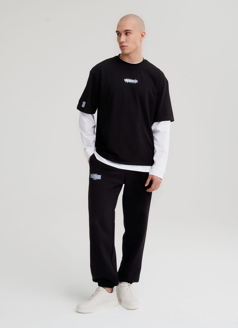 Футболка Oversize Oops Nikasport, M4OPS43-BLK, цвет черный