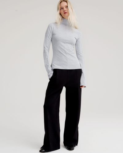 Лонгслив Slim Pure Nikasport, W5CLP48-GRY, цвет серый