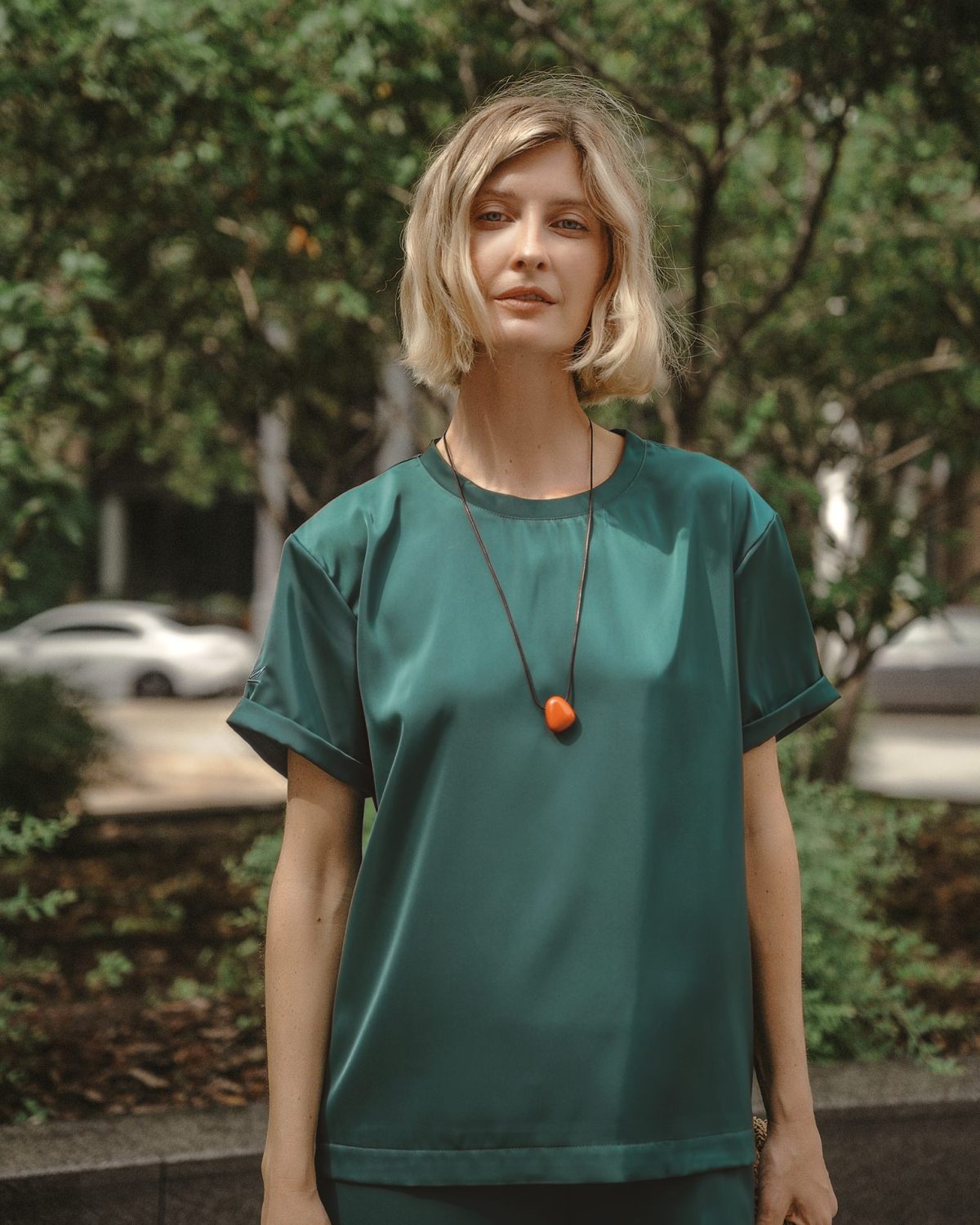 Футболка Gardenika Nikasport, W3GN55-DRK/GRN, цвет зеленый