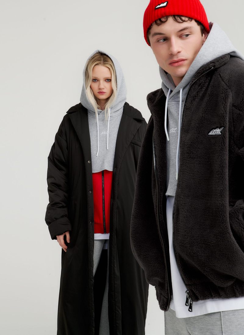 Капюшон Unisex из хлопка Classic Nikasport, U5CL141-GRY/MLG, цвет серый меланж