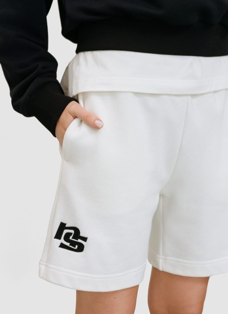 Шорты Regular Black & White Nikasport, W4BW91-WHT, цвет белый