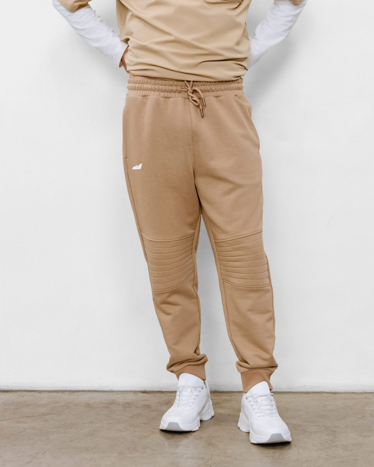 Брюки джоггеры Beige&Grey Nikasport, BG53-M11-BGE, цвет бежевый