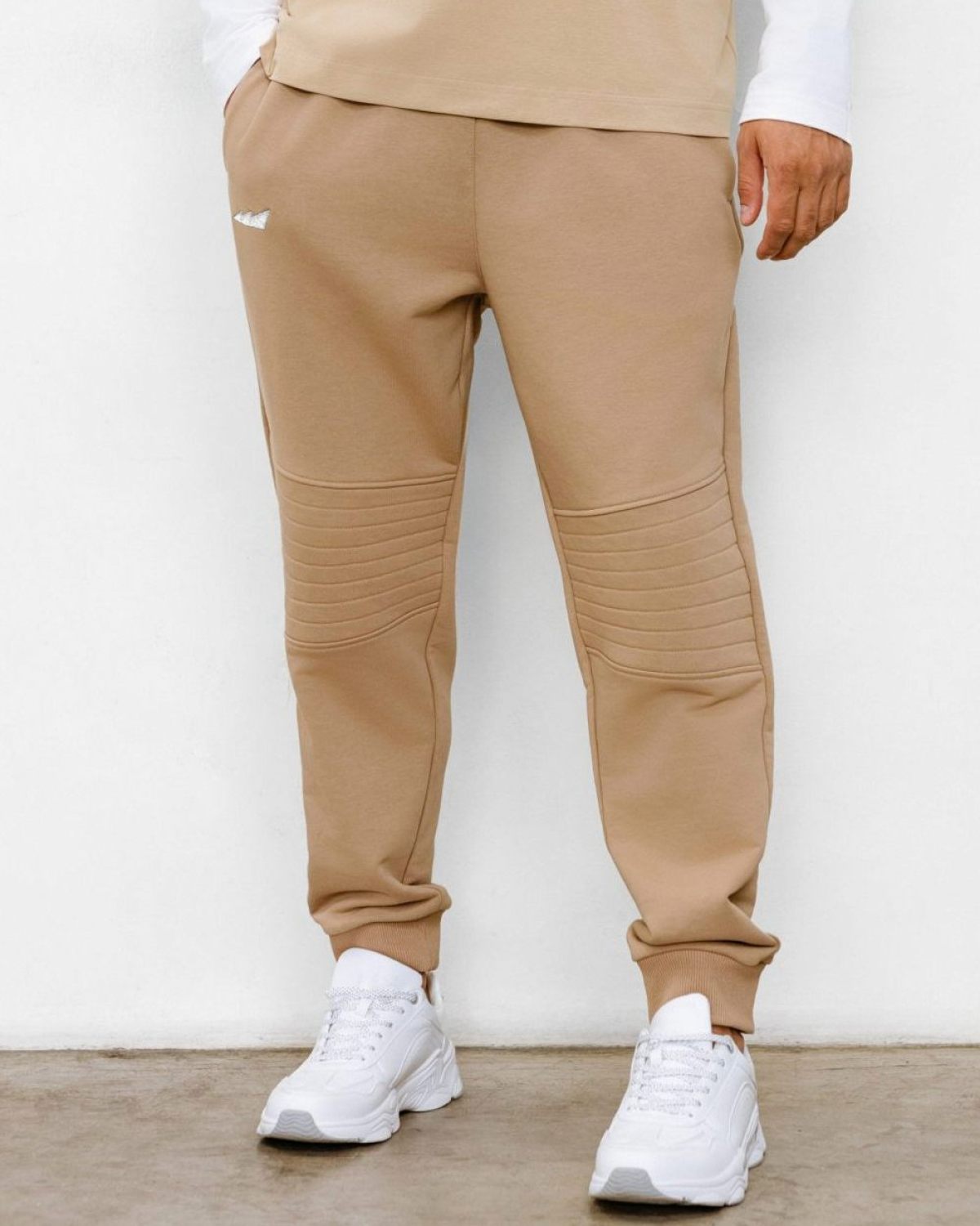 Брюки джоггеры Beige&Grey Nikasport, BG53-M11-BGE, цвет бежевый