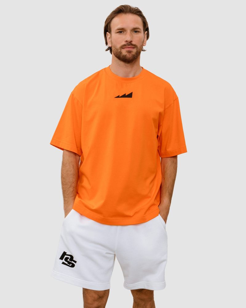 Футболка oversize с вышивкой Nikasport, BG12-M11-ORG, цвет оранжевый