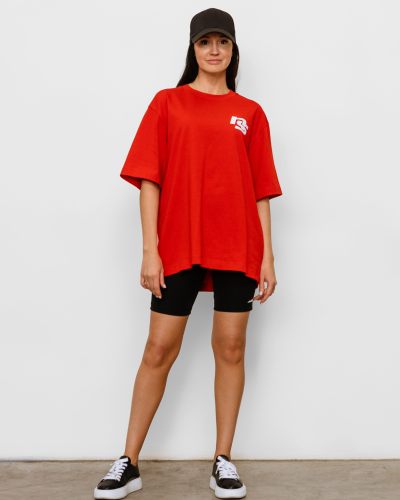 Футболка oversize с принтом Nikasport, BW12-W22-RED, цвет красный