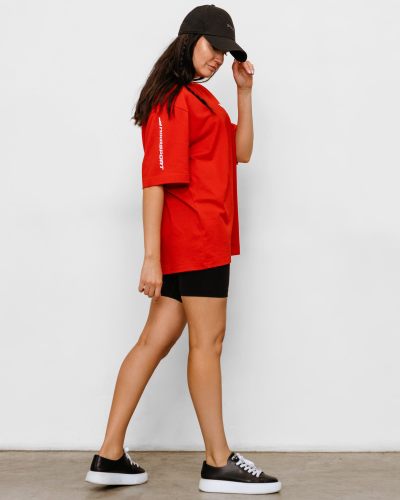 Футболка oversize с принтом Nikasport, BW12-W22-RED, цвет красный