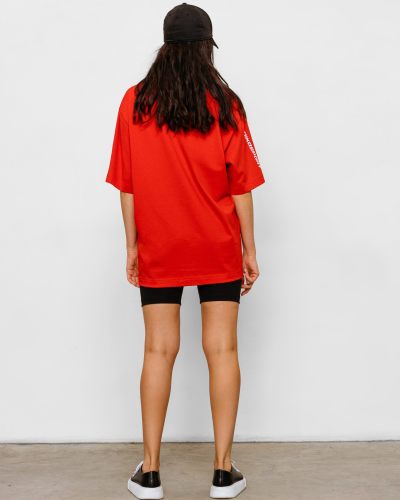 Футболка oversize с принтом Nikasport, BW12-W22-RED, цвет красный