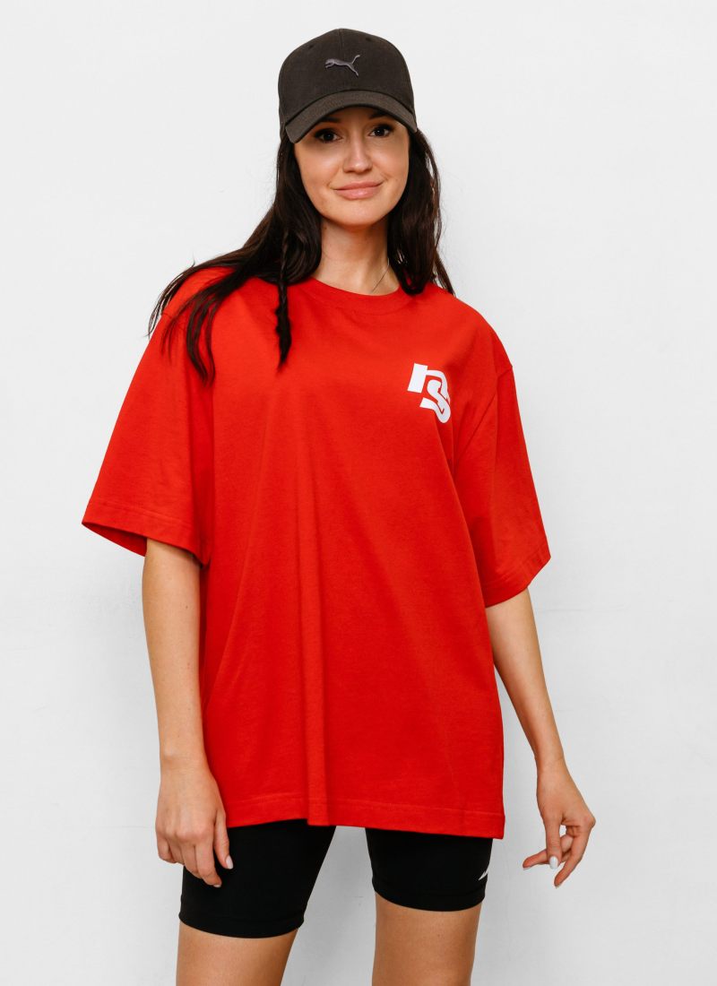 Футболка oversize с принтом Nikasport, BW12-W22-RED, цвет красный