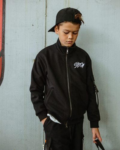 Толстовка на молнии SMART BOYS GANG Nikasport, SBG20-B-BLK, цвет черный