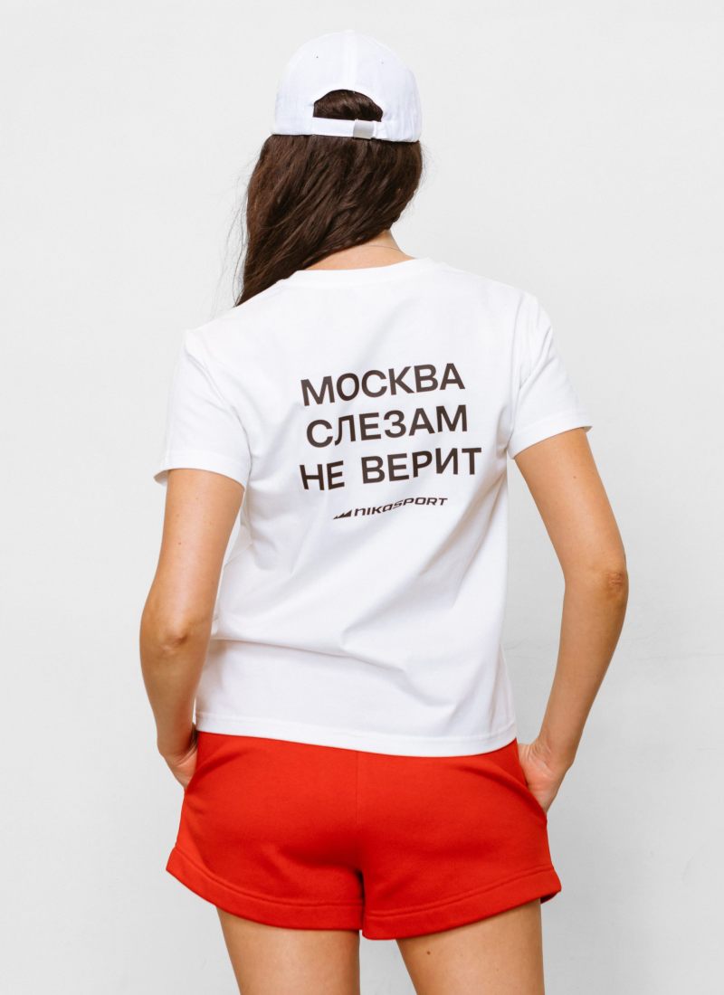 Футболка regular с принтом Nikasport, BW11-W72-WHT, цвет белый