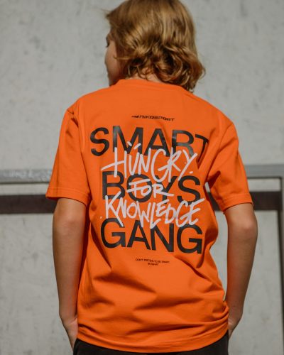 Футболка OVERSIZE SMART BOYS GANG Nikasport, SBG12-B-ORG, цвет оранжевый