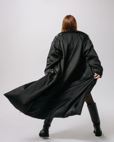 Пальто OVERSIZE Nikasport, INF101-W99-BLK, цвет черный