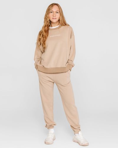 Свитшот OVERSIZE Nikasport, HM22-W-LAT, цвет латте