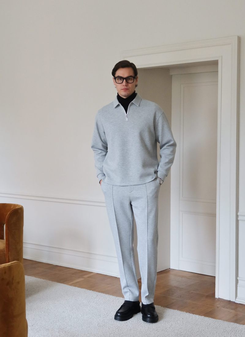 Брюки прямые со стрелками Pure Nikasport, M5CLP811-GRY/MLG, цвет серый меланж