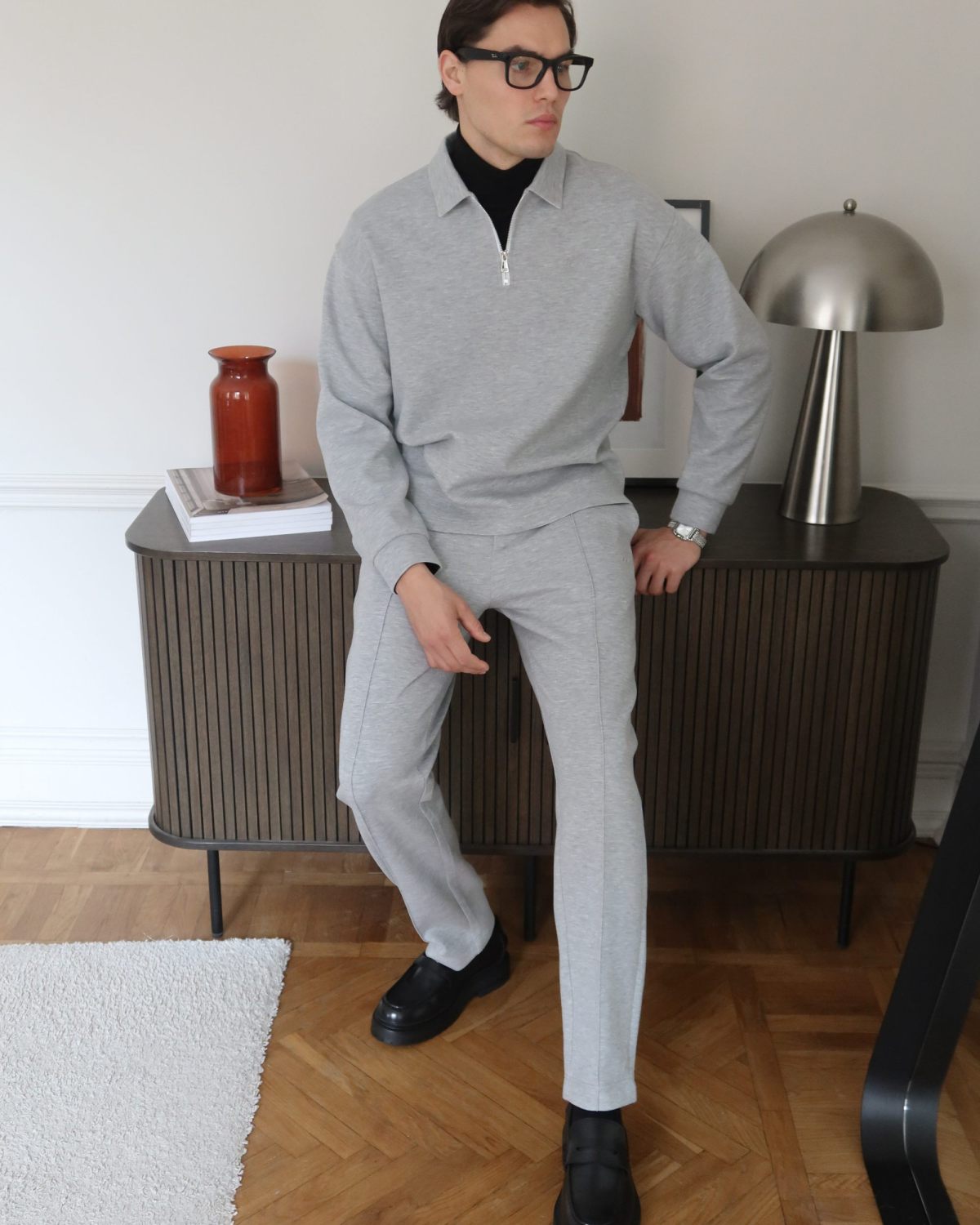 Брюки прямые со стрелками Pure Nikasport, M5CLP811-GRY/MLG, цвет серый меланж