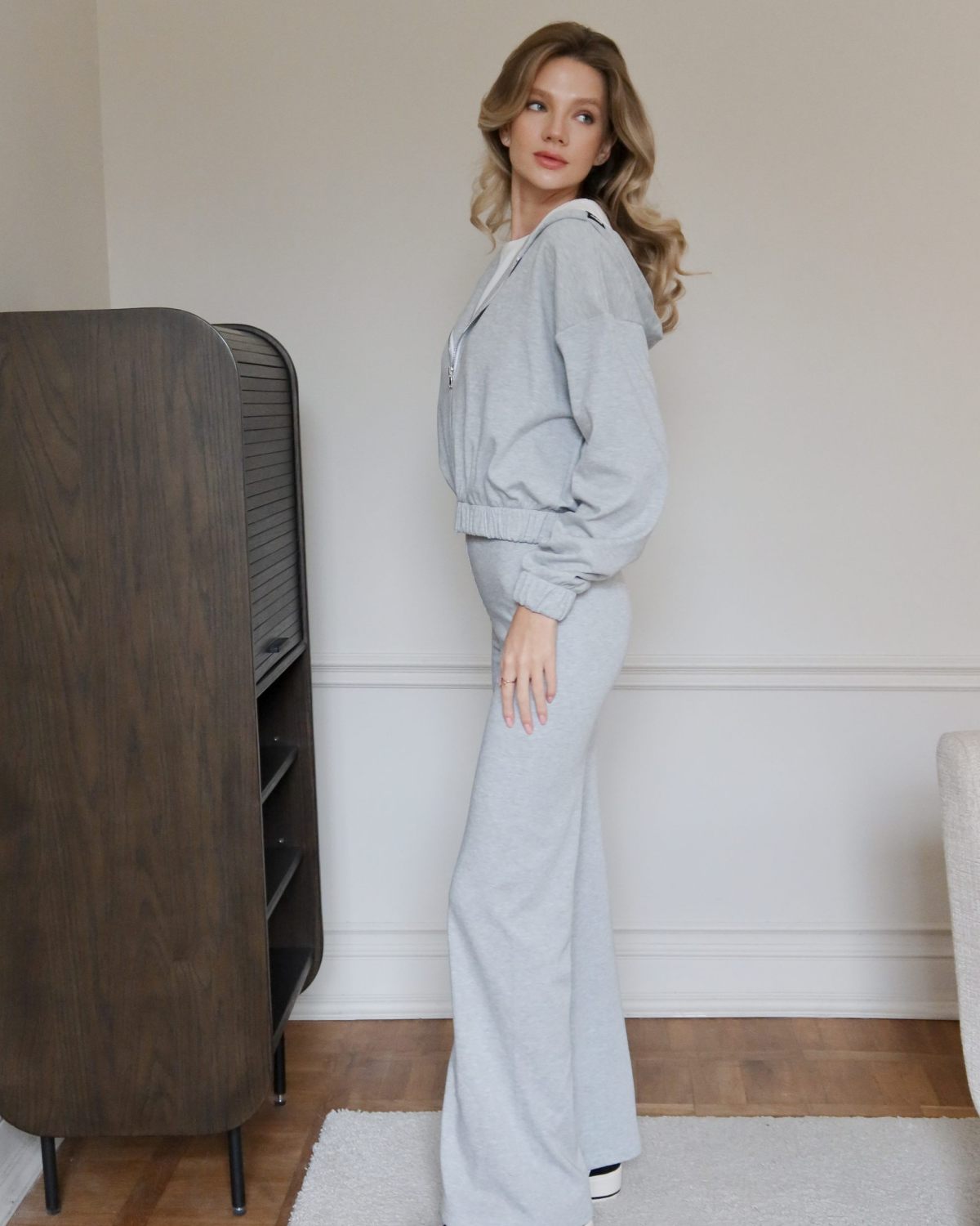 Брюки клеш Softwear Nikasport, W5HOM84-GRY/MLG, цвет серый меланж