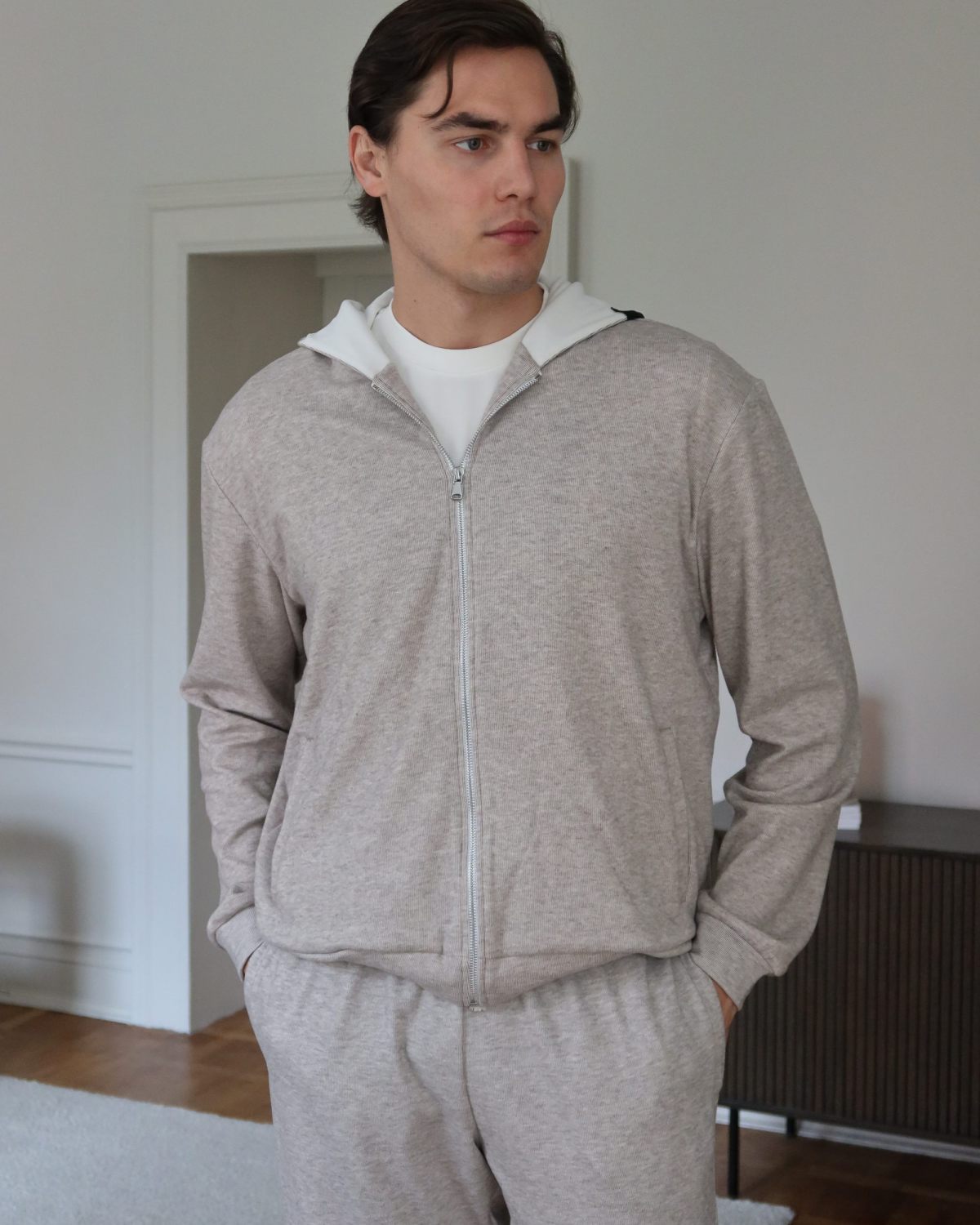 Худи на молнии Softwear Nikasport, M5HOM34-BGE/MLG, цвет бежевый