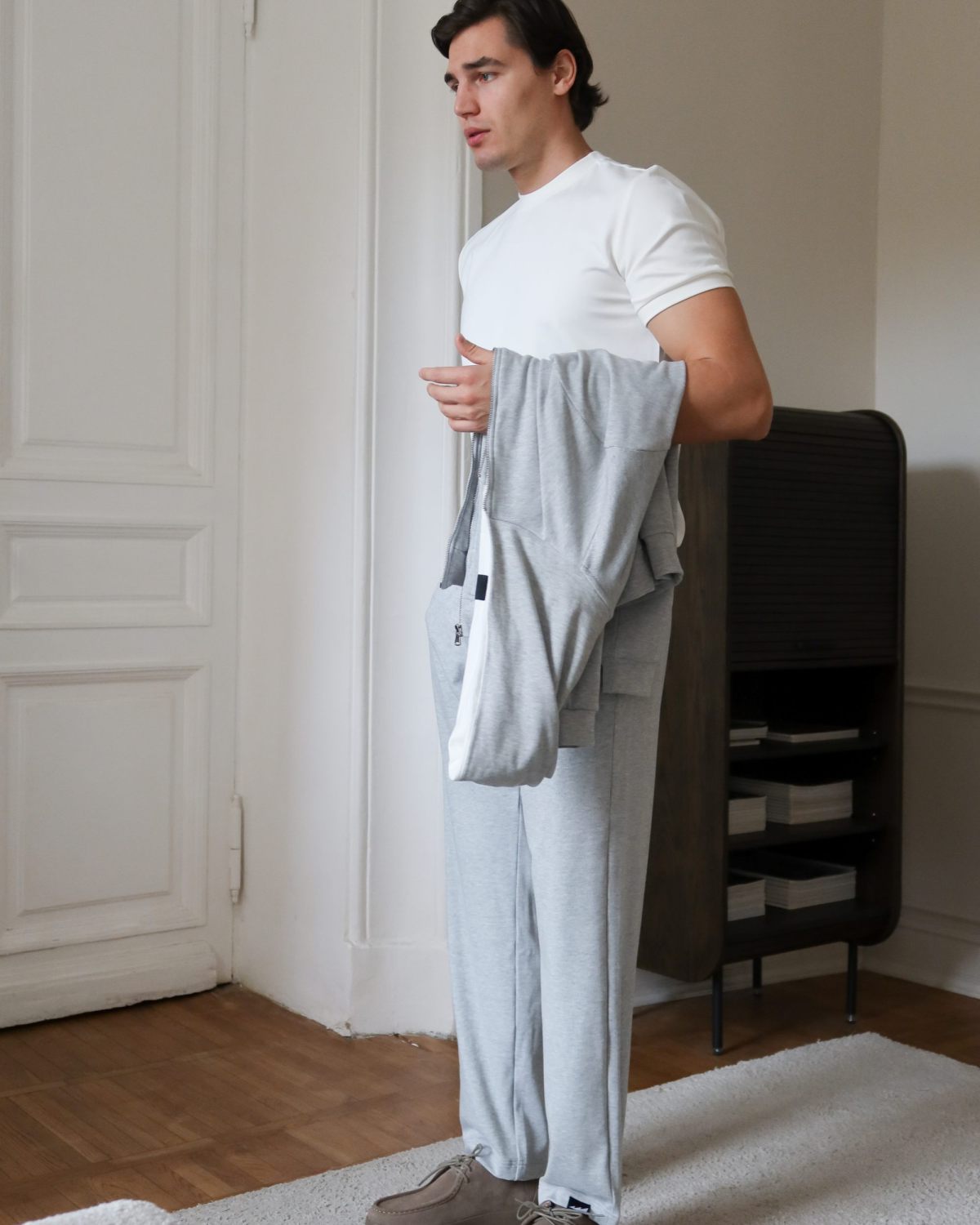 Худи на молнии Softwear Nikasport, M5HOM34-GRY/MLG, цвет серый меланж