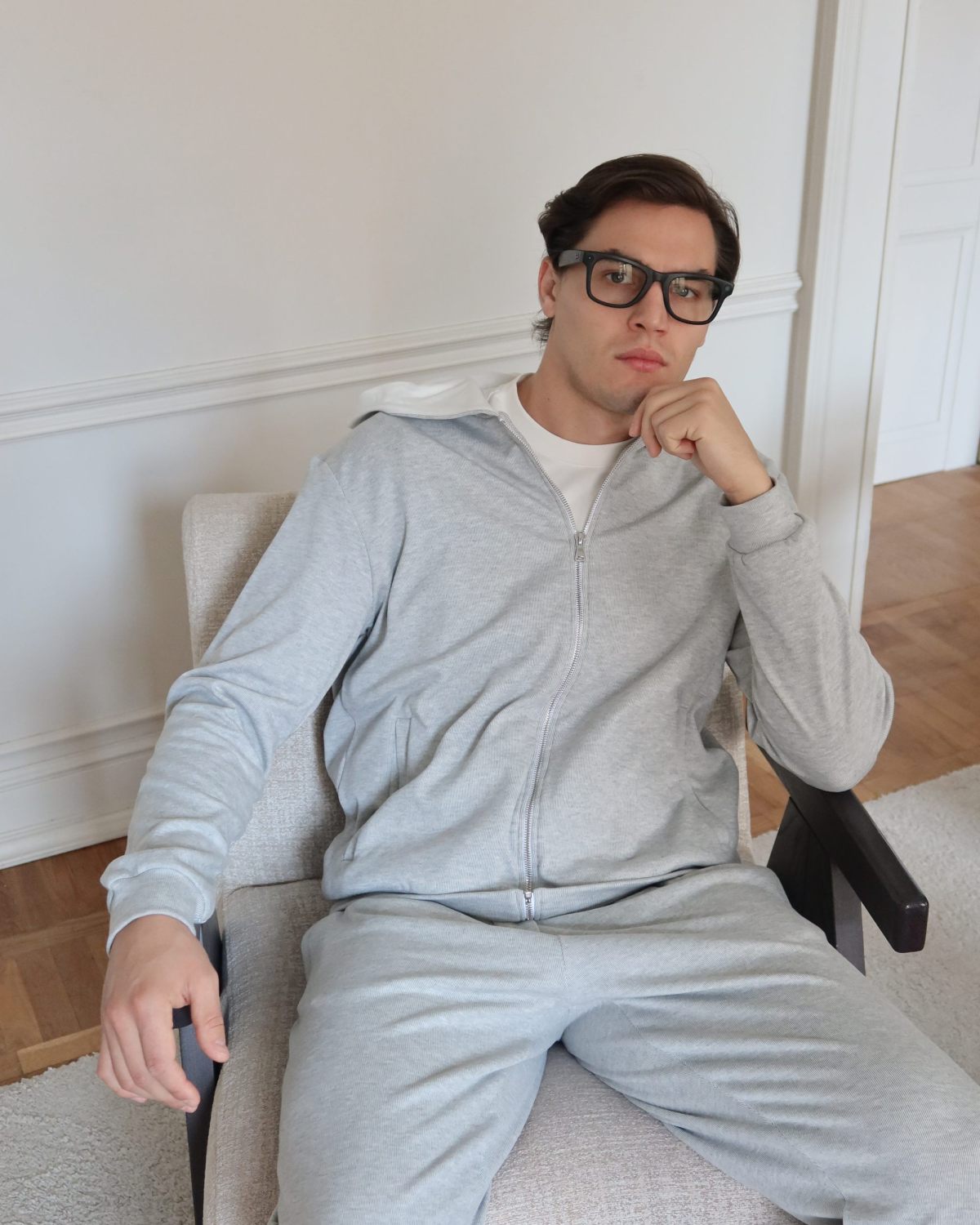 Худи на молнии Softwear Nikasport, M5HOM34-GRY/MLG, цвет серый меланж