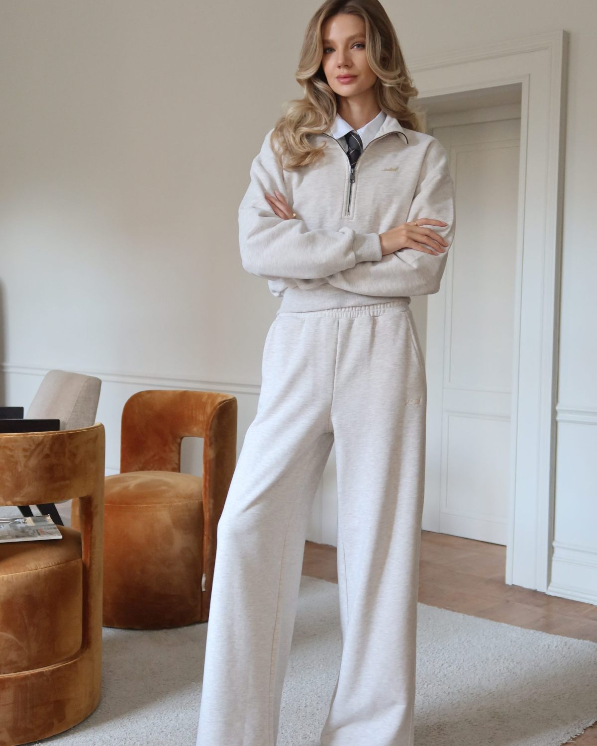 Брюки широкие Classic Nikasport, W5CL84-BGE/MLG, цвет бежевый