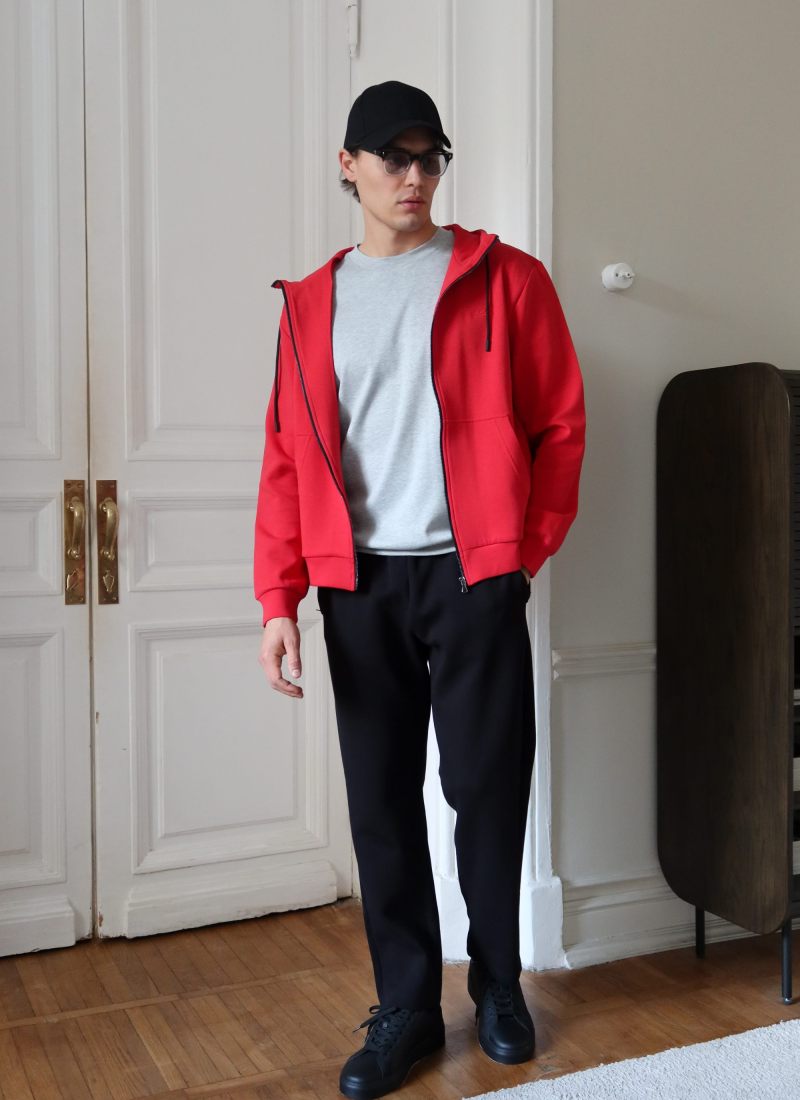 Худи на молнии Pure Nikasport, M5CLP34-RED, цвет красный