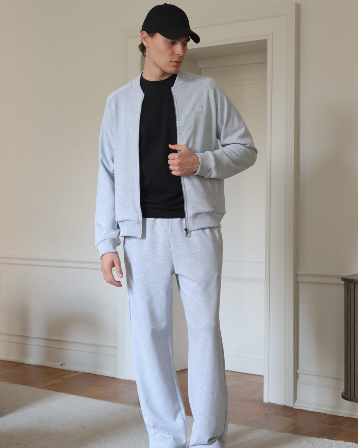 Брюки широкие Classic Nikasport, M5CL84-GRY/MLG, цвет серый меланж