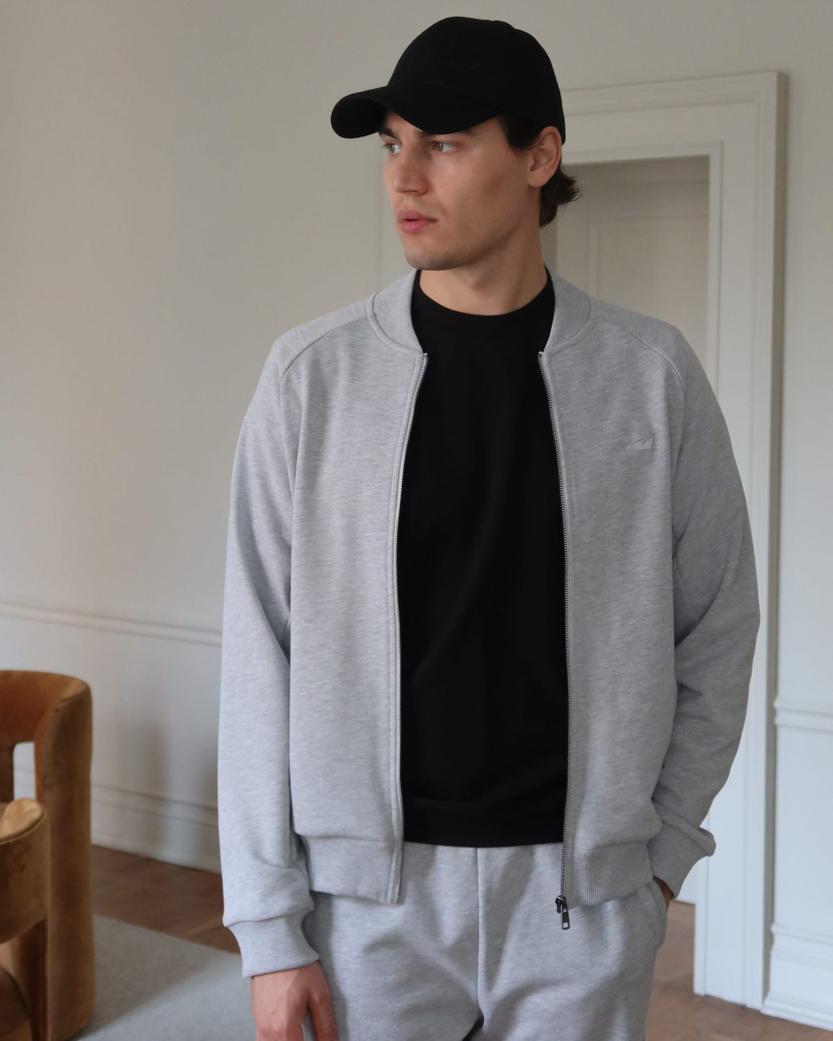 Джемпер на молнии Classic Nikasport, M5CL31-GRY/MLG, цвет серый меланж