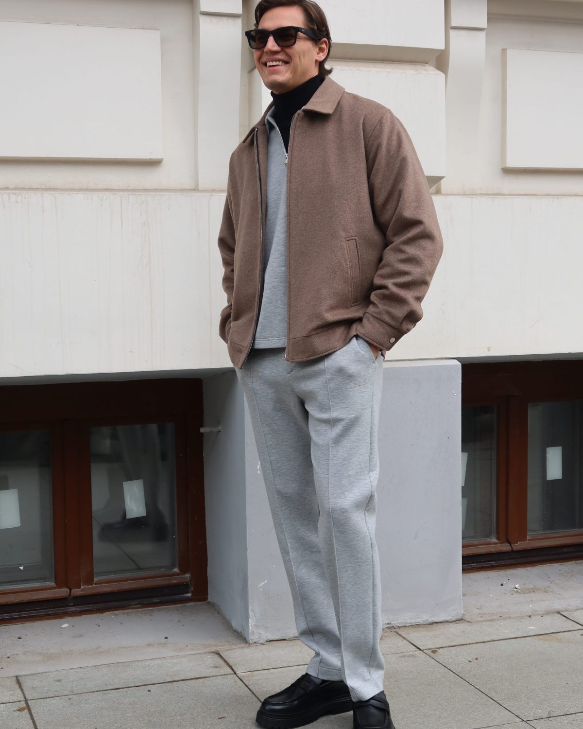 Брюки прямые со стрелками Pure Nikasport, M5CLP811-GRY/MLG, цвет серый меланж