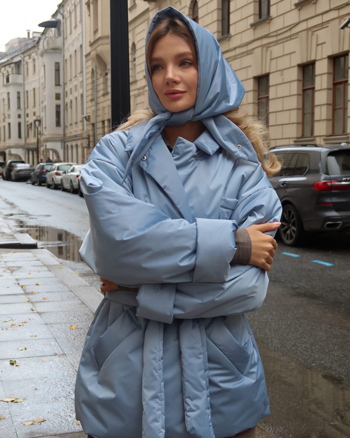 Косынка утепленная Pure Nikasport, 1W8PR143W-47LGT/BLU40, цвет голубой
