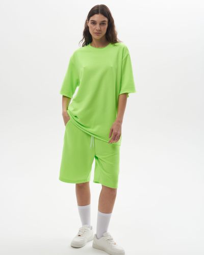 Футболка OVERSIZE с принтом Infinity Nikasport, INF12-W82-LIM, цвет лайм