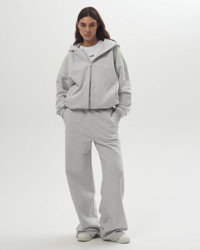 Толстовка на молнии Nikasport, INF25-W92-GRY, цвет серый