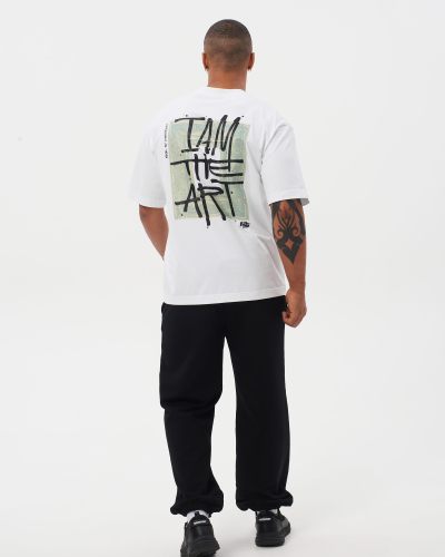 Футболка Oversize с принтом I'm the ART Nikasport, M4ITA43-WHT, цвет белый