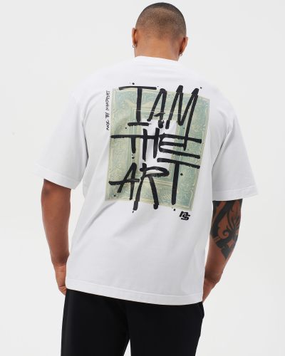 Футболка Oversize с принтом I'm the ART Nikasport, M4ITA43-WHT, цвет белый