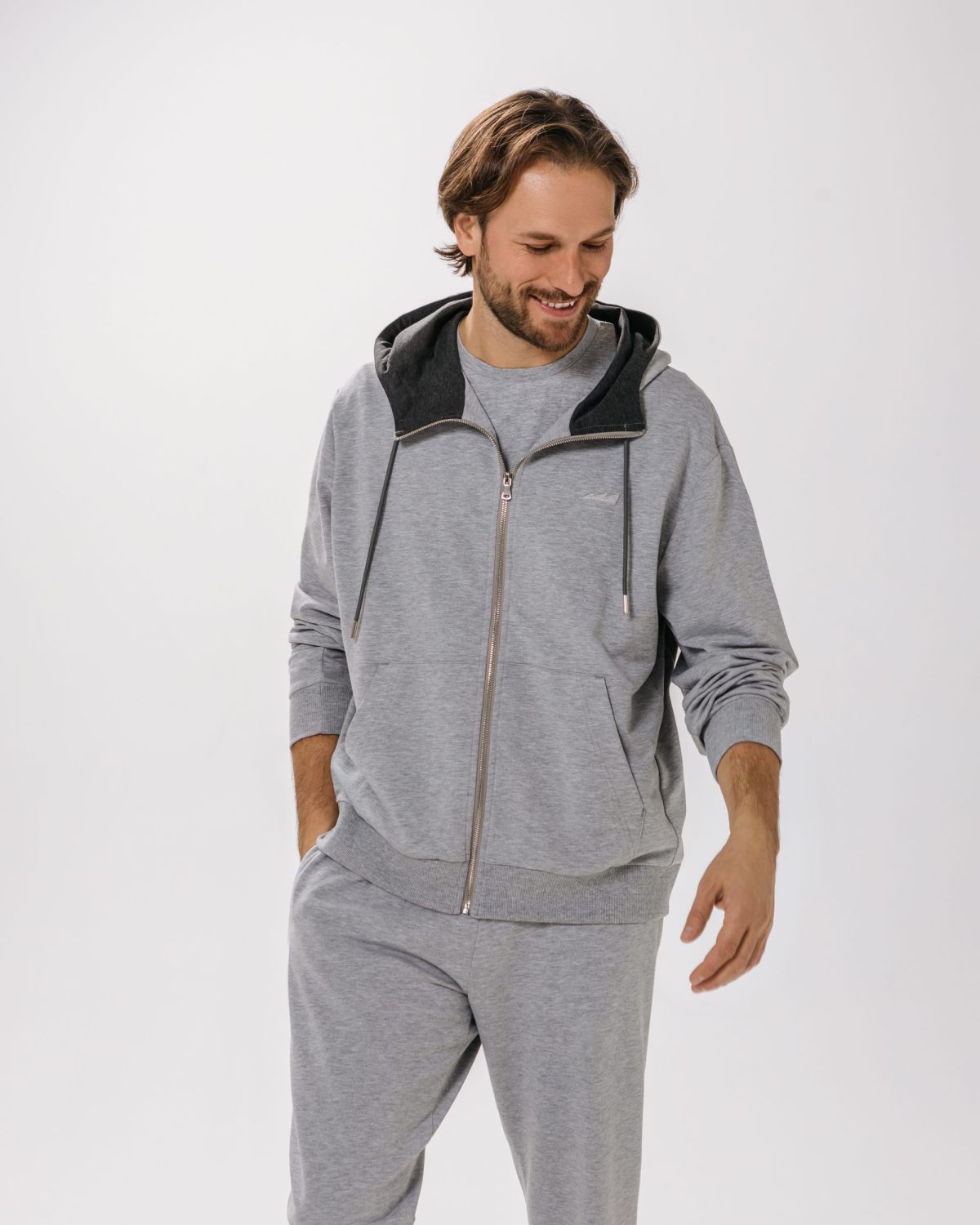 Брюки прямые Classic Nikasport, CL54-M111-GRY/MLG, цвет серый меланж