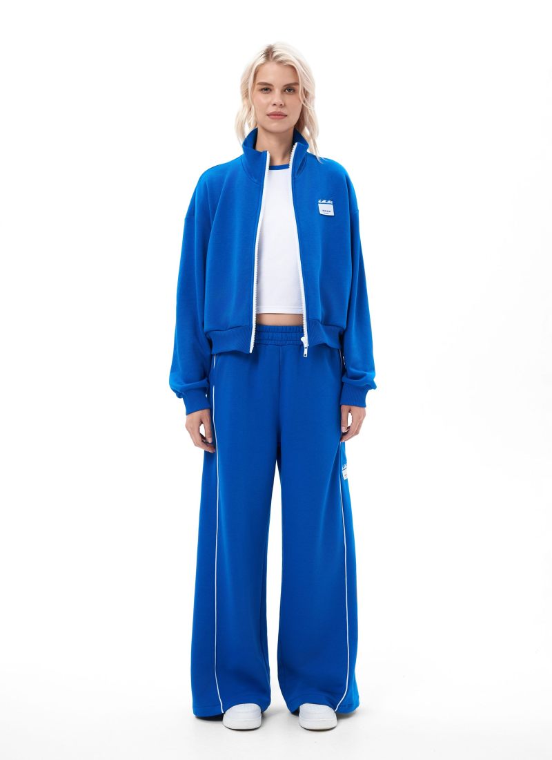 Широкие прямые брюки Indigo Nikasport, W3IND84-BLU, цвет синий