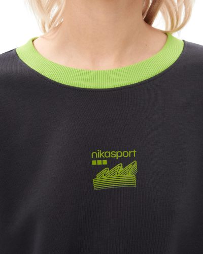 Свитшот Salat Nikasport, W2ST33-GPH, цвет графит