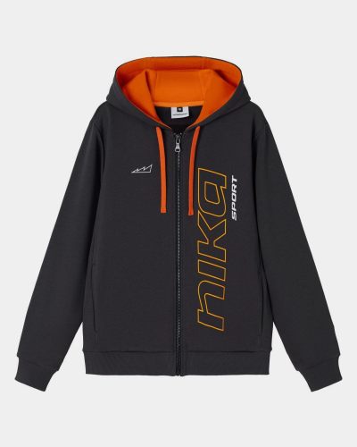 Худи на молнии NIKASPORT Nikasport, BG25-M92-DRK/GRY, цвет темно-серый