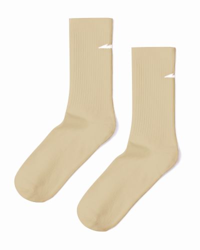 Носки UNISEX BEIGE с лого Елочка Nikasport, U5CL111-BGE, цвет бежевый