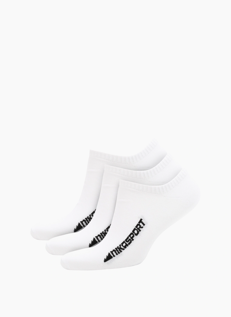 Носки низкие 3 пары Nikasport, U5CL113-WHT, цвет 